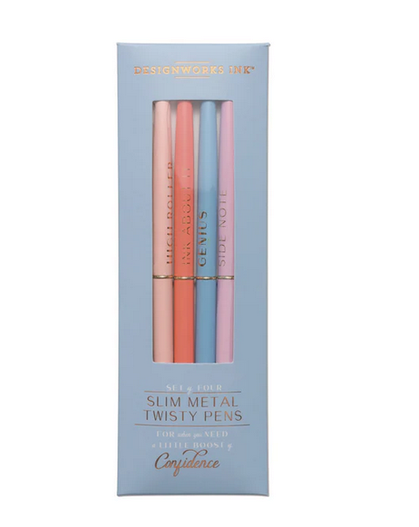 Twisty Slim Metal Pen Set