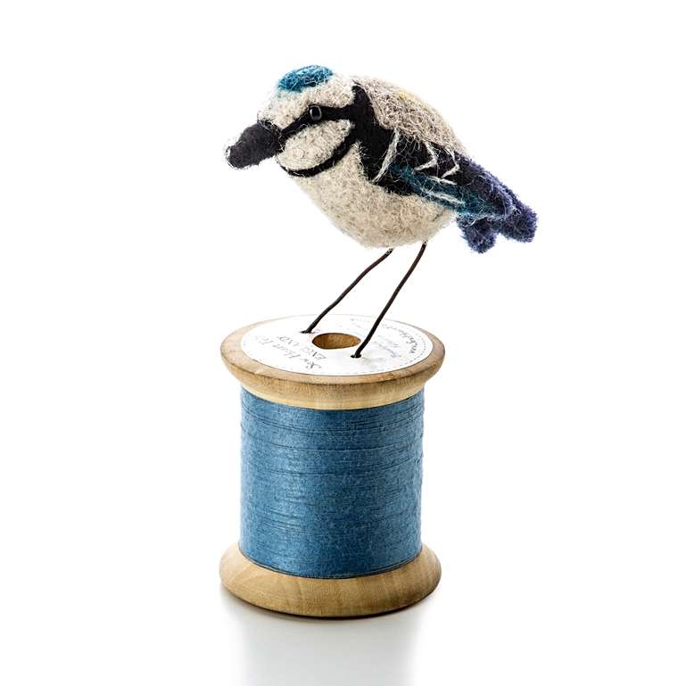 Felt Bird On A Bobbin
