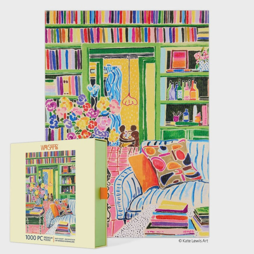 1000 Piece Puzzle - Books & Bouquets