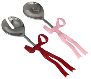 Pink and Red Bow Salad Servers
