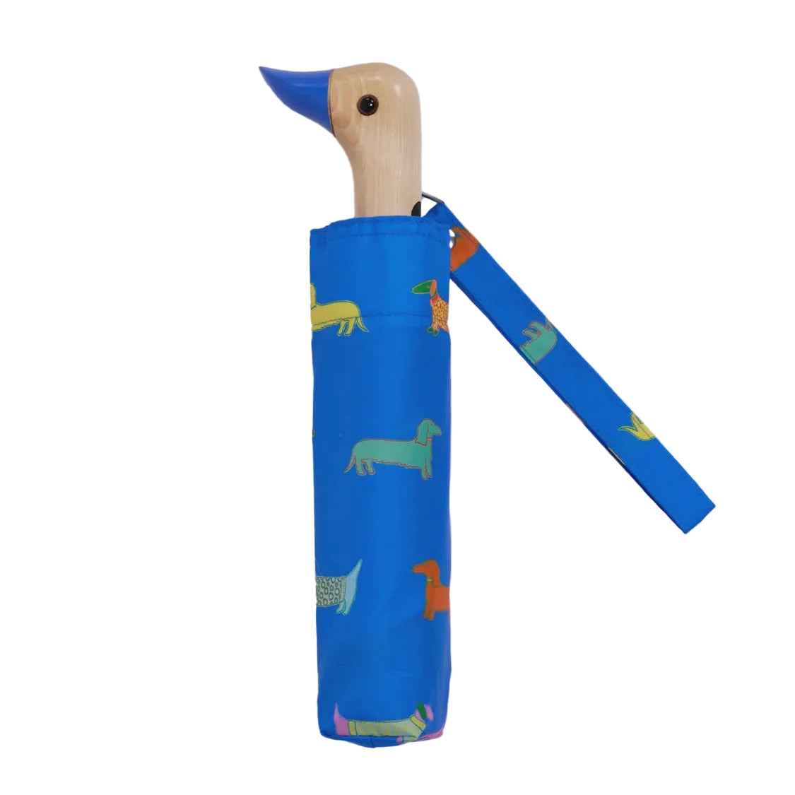 Duckhead Compact Umbrella - Dogs In Blue