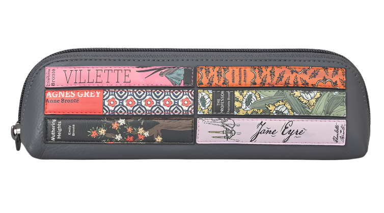 Yoshi Pencil Case - Bookworm Bronte  Grey