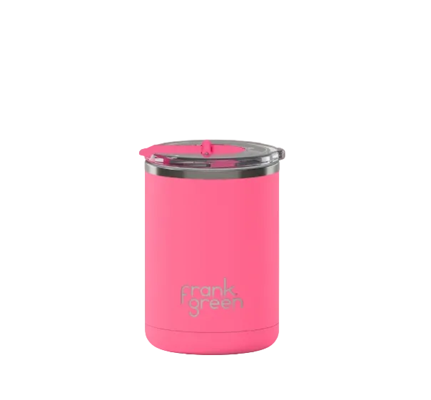355ml Ceramic Cup + Hinged Screw Lid - Bubblegum Blast