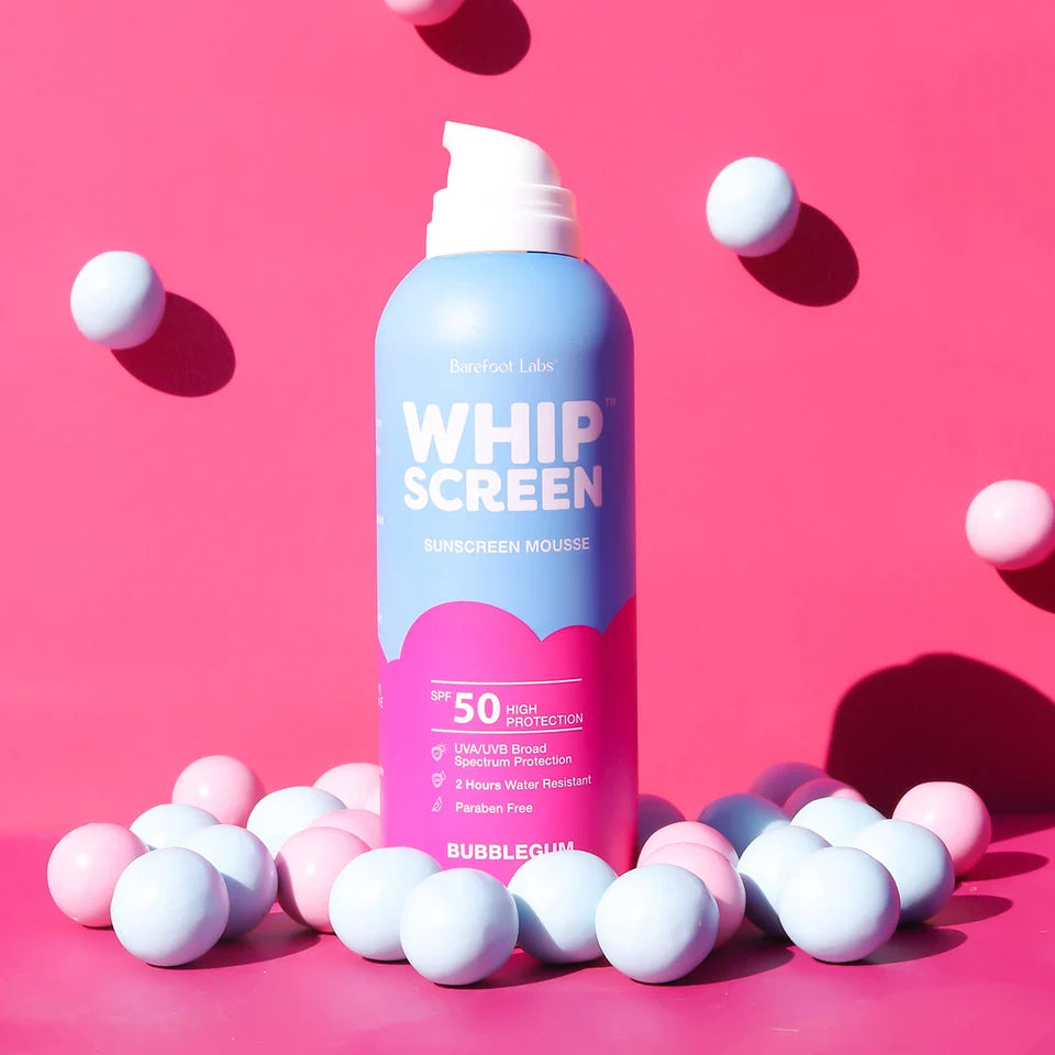 WhipScreen SPF 50 Sunscreen Mousse - Bubblegum