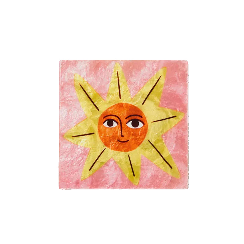 Capiz Shell Art Tile - Superette - Sun
