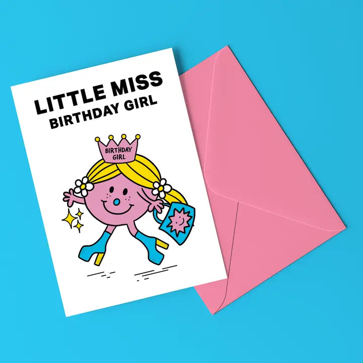 Little Miss Birthday Girl Card