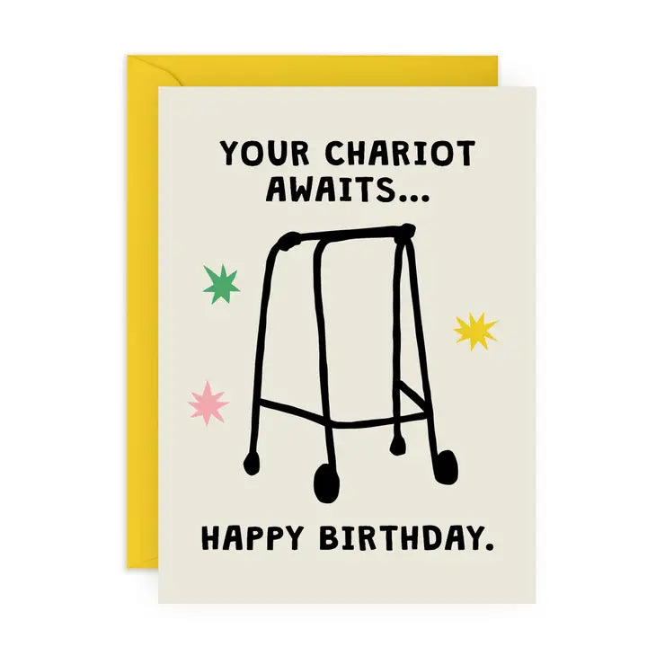 Your Chariot Awaits Card
