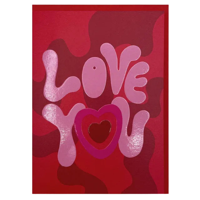 Love You 70's Style Card