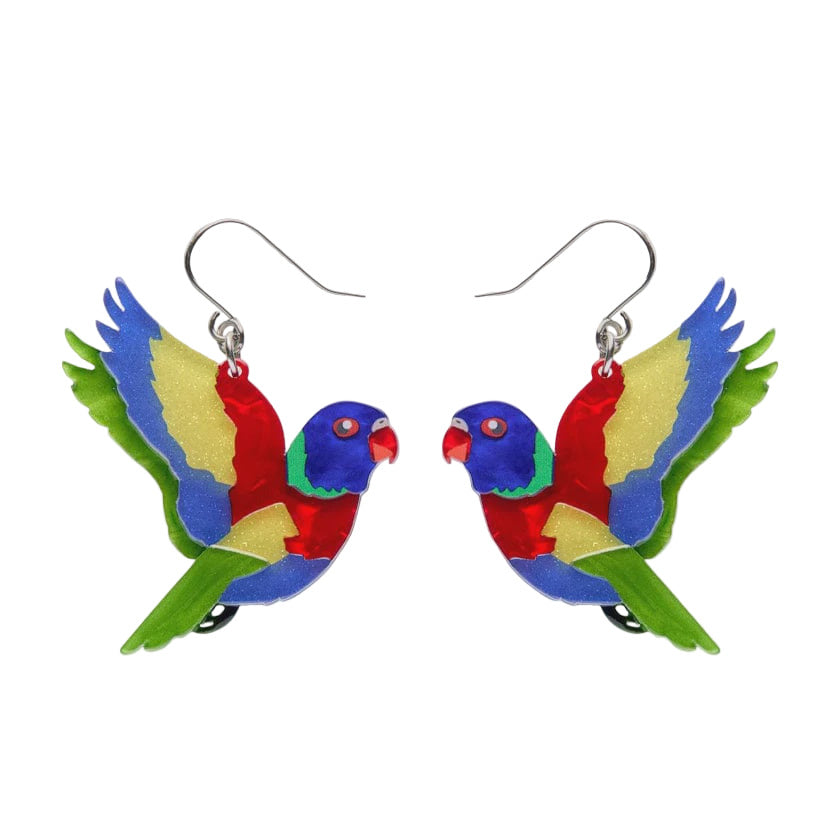 Lulu the Lorikeet Drop Earrings