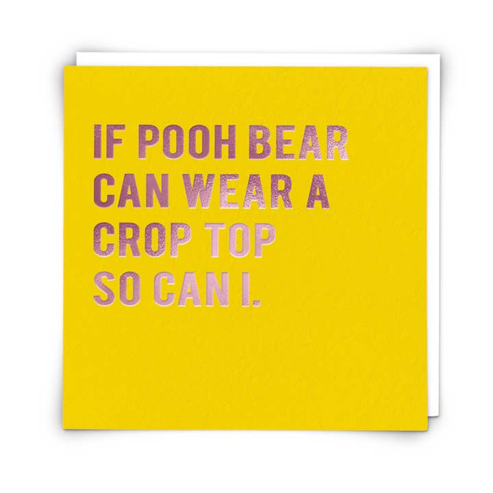 Pooh Bear Greeting Card
