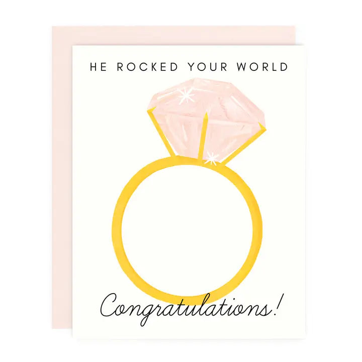 He Rocked Your World Greeting Card