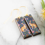 Rectangle Drop Earrings - Classic Rabbit
