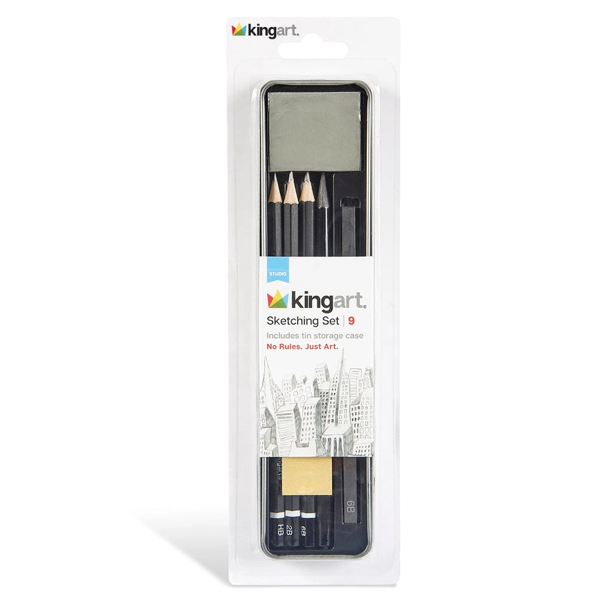 Sketching Tin Set - 9 Piece