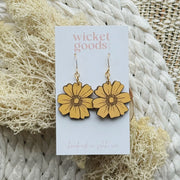 Prairie Blooms Drop Earrings - Mustard