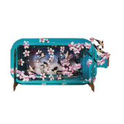 Message In A Bottle 3D Cut Card - Cherry Blossom