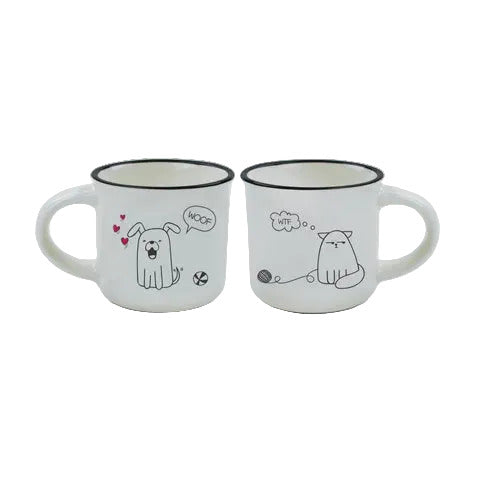 Espresso For Two - Cat and Dog