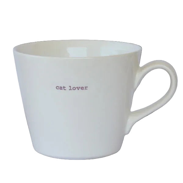 Word Bucket Mug - Cat Lover