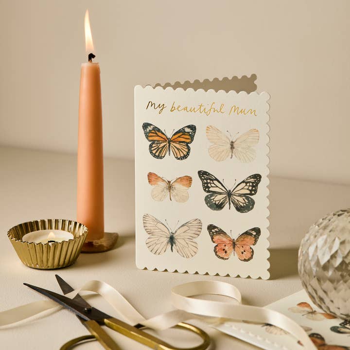 My Beautiful Mum Butterfly Card
