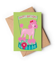 Pink Poodle Card