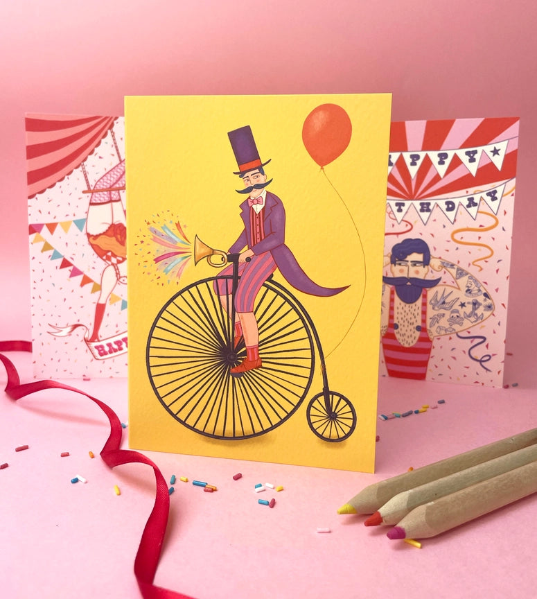 Circus Ringmaster Yellow Card