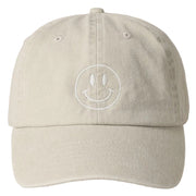 Embroidered Baseball Cap - Happy Face Sand
