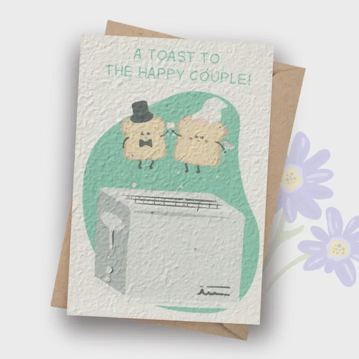 Plantable Card - A Toast To The Happy Couple