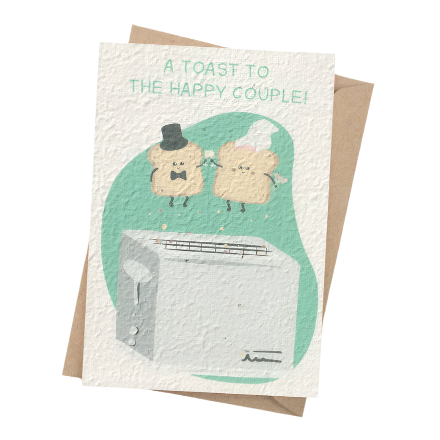 Plantable Card - A Toast To The Happy Couple