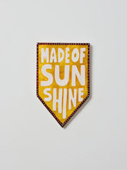 Capiz Shell Art Tile - Fun House - Sunshine