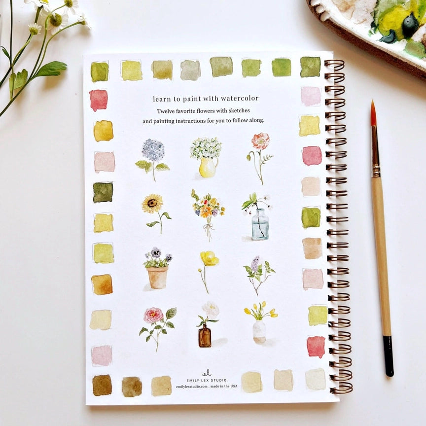 Watercolour Workbook - Flowers