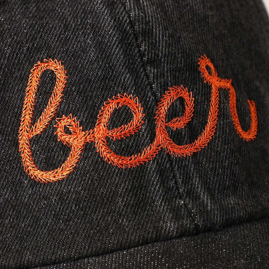 Embroidered Baseball Cap - Beer Black