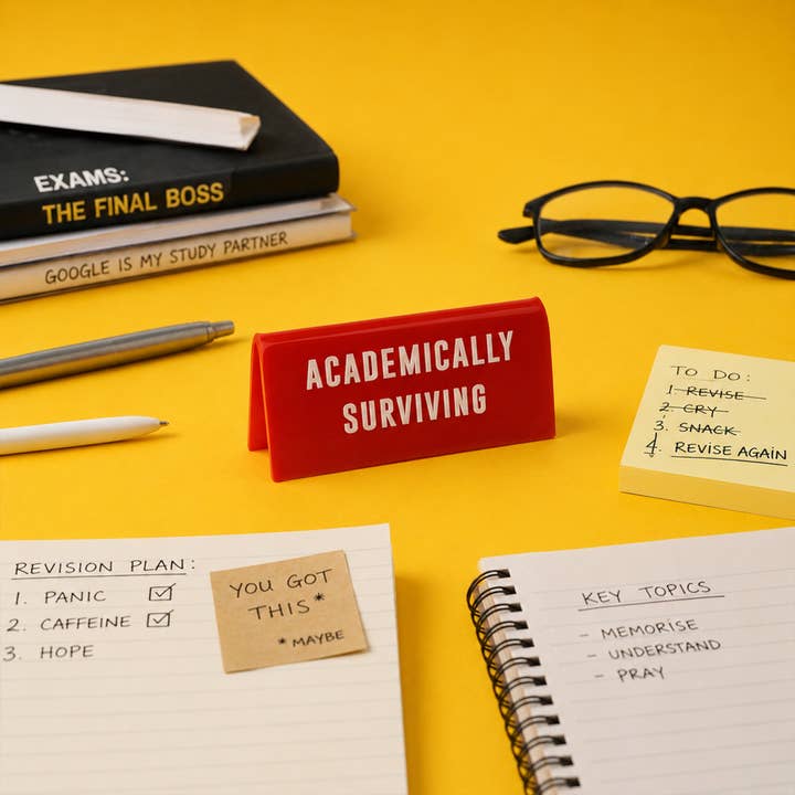 Desk Sign - Academically Surviving