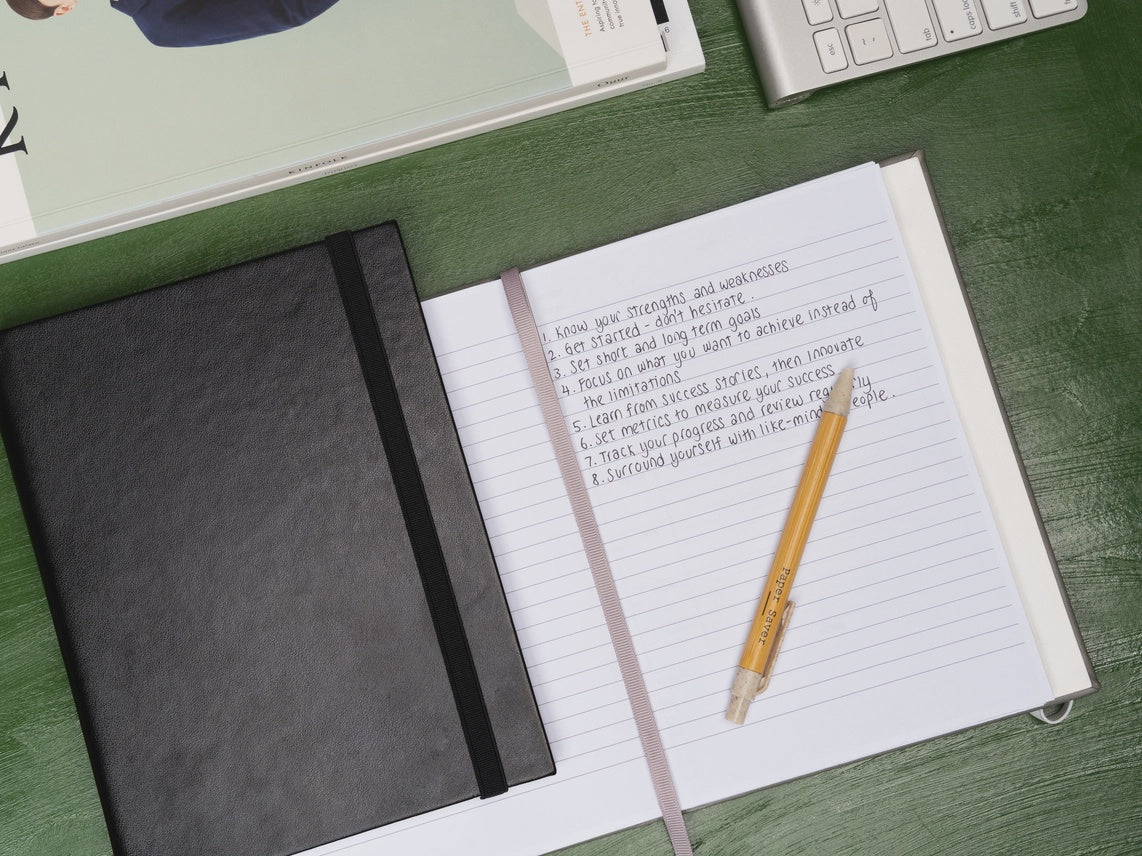 Paper Saver Refillable Notebook - Seriously Black