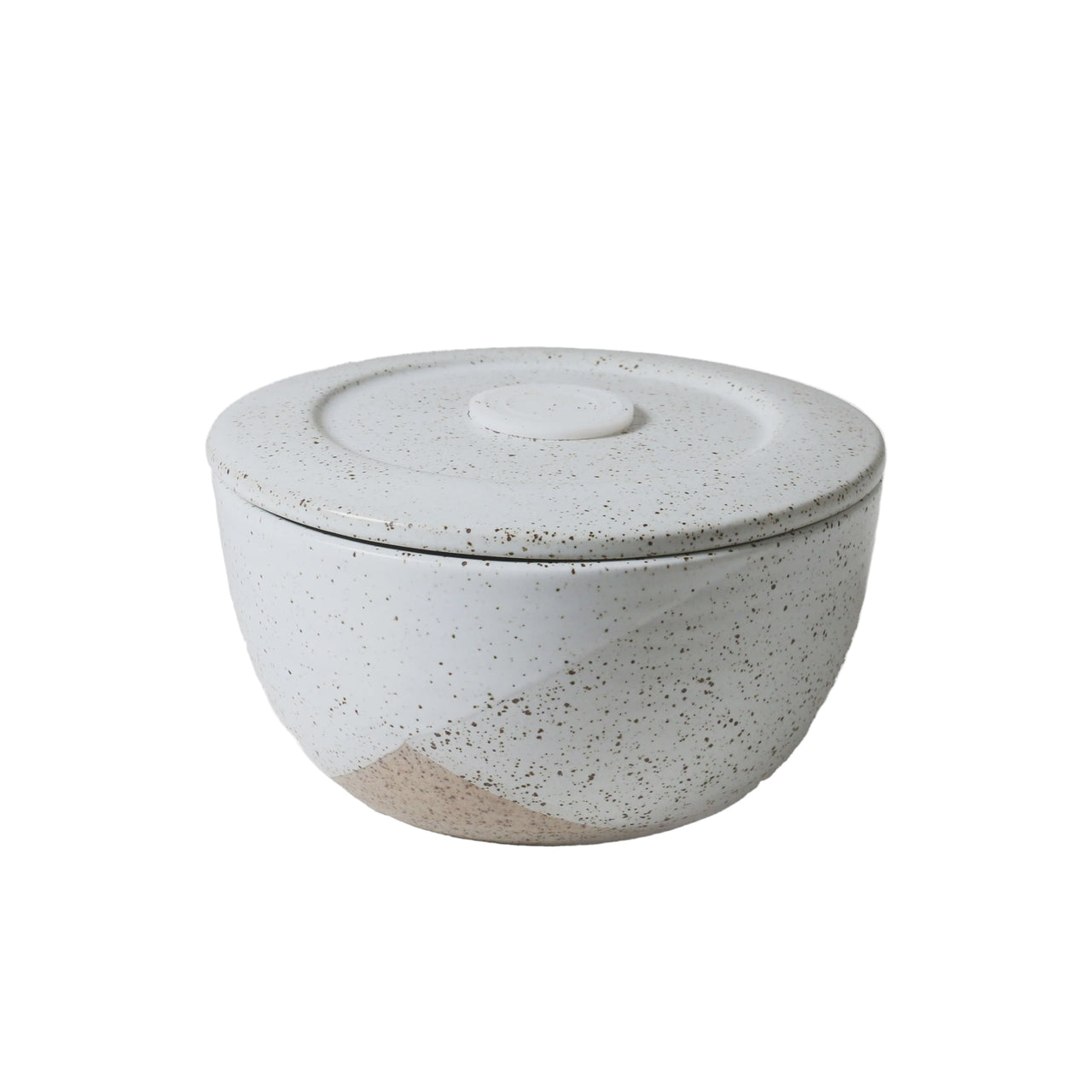 360ml Ceramic Containers Set of 2 - White Speckle