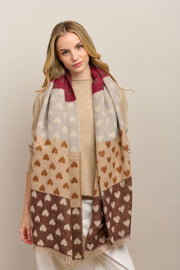 Sweet Heart Scarf - Chocolate