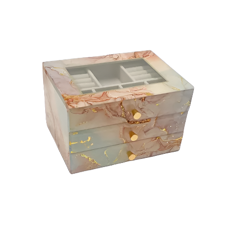 Glass Jewellery Box - Clear Top