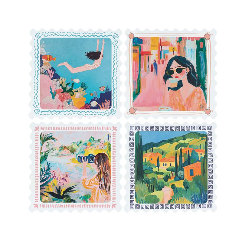Resin Coasters - Travel