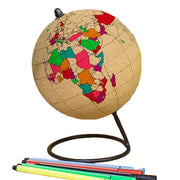 Colour In Cork Globe