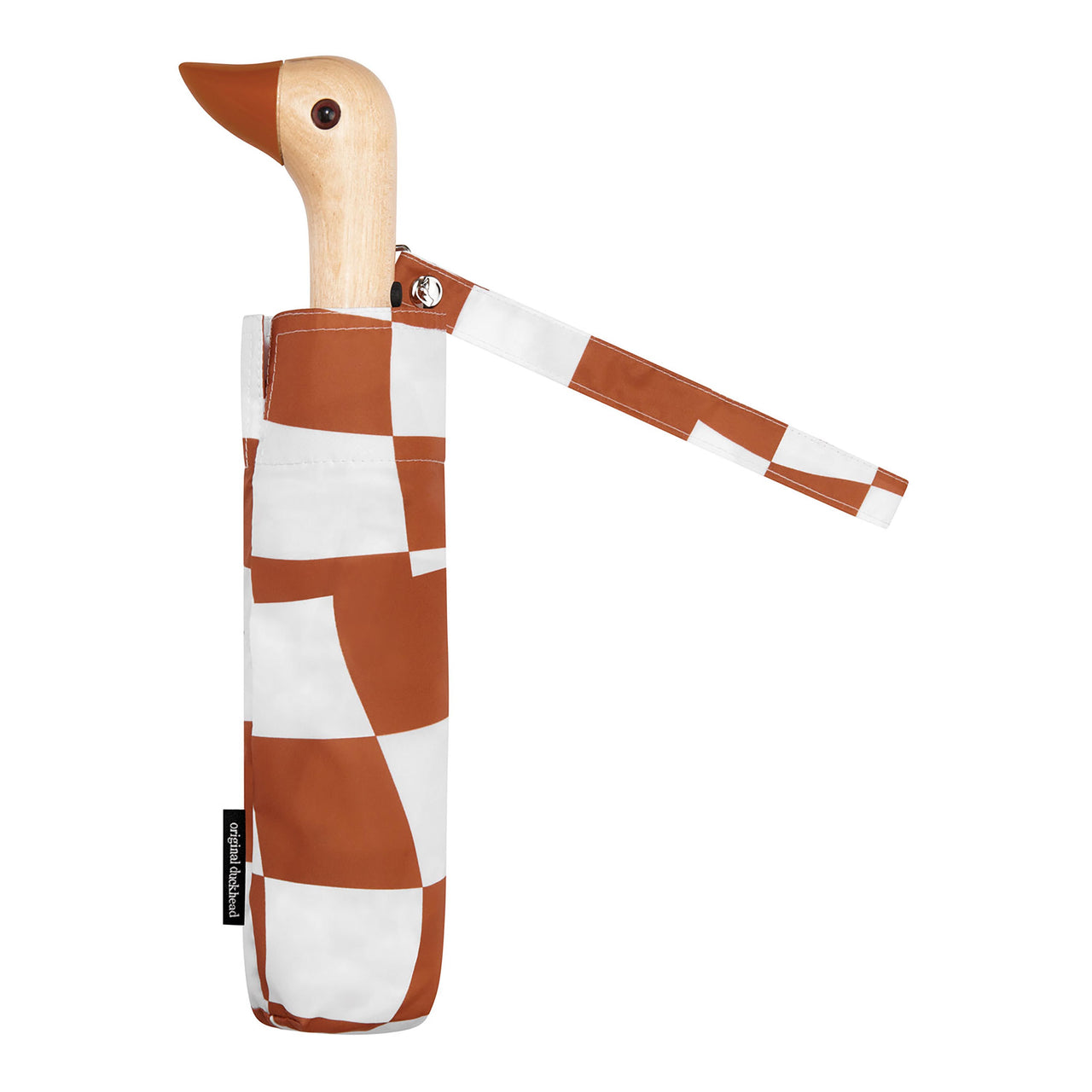 Duckhead Compact Umbrella  - Peanut Butter Checkers