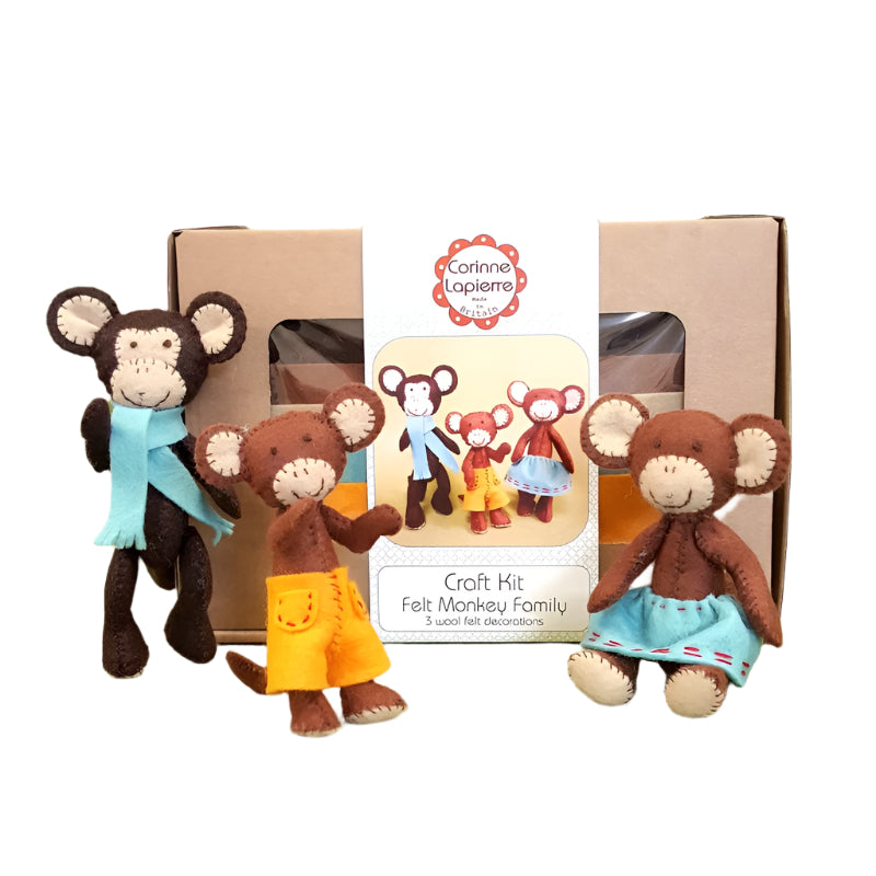 Felt Craft Kit - Monkey Family