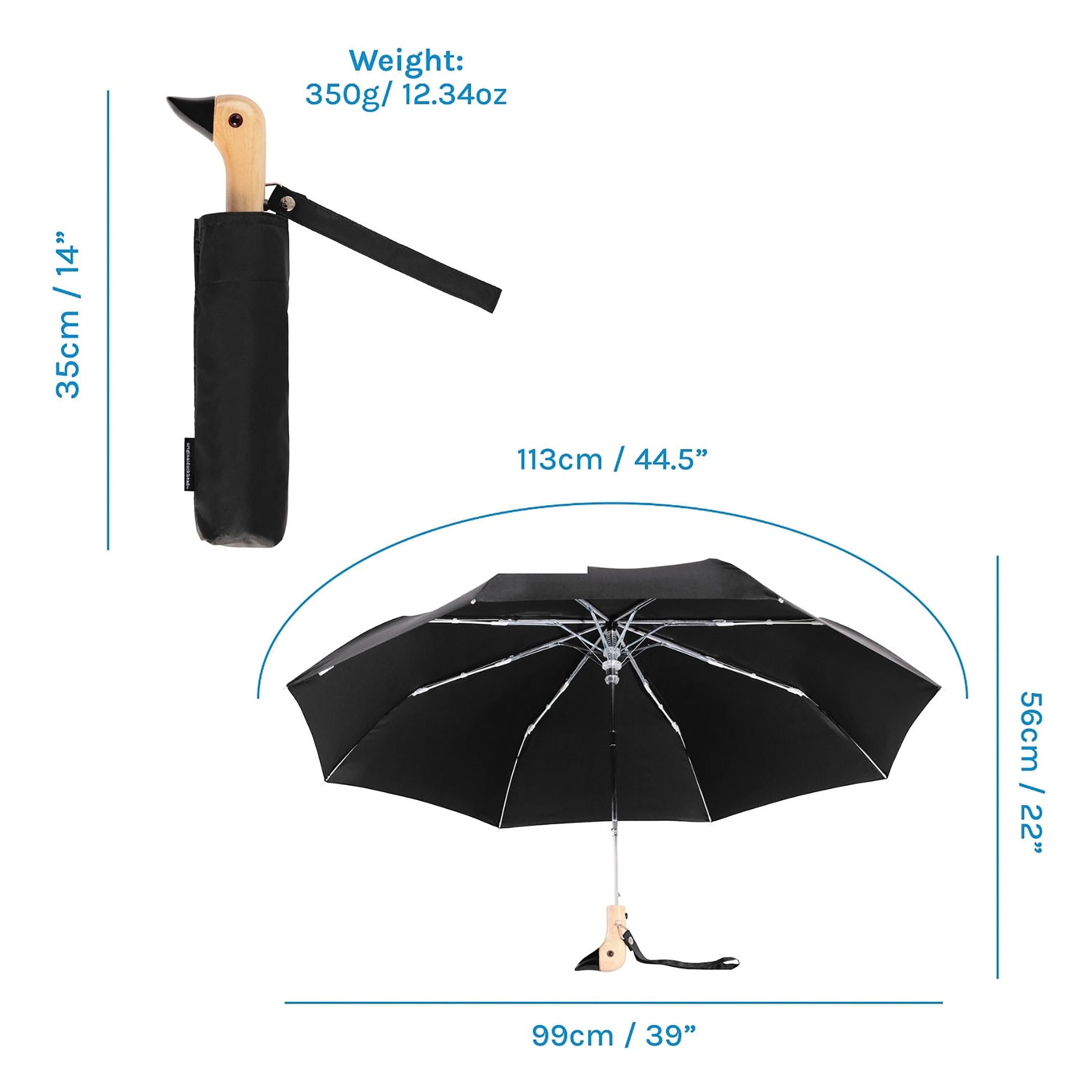 Duckhead Compact Umbrella - Black