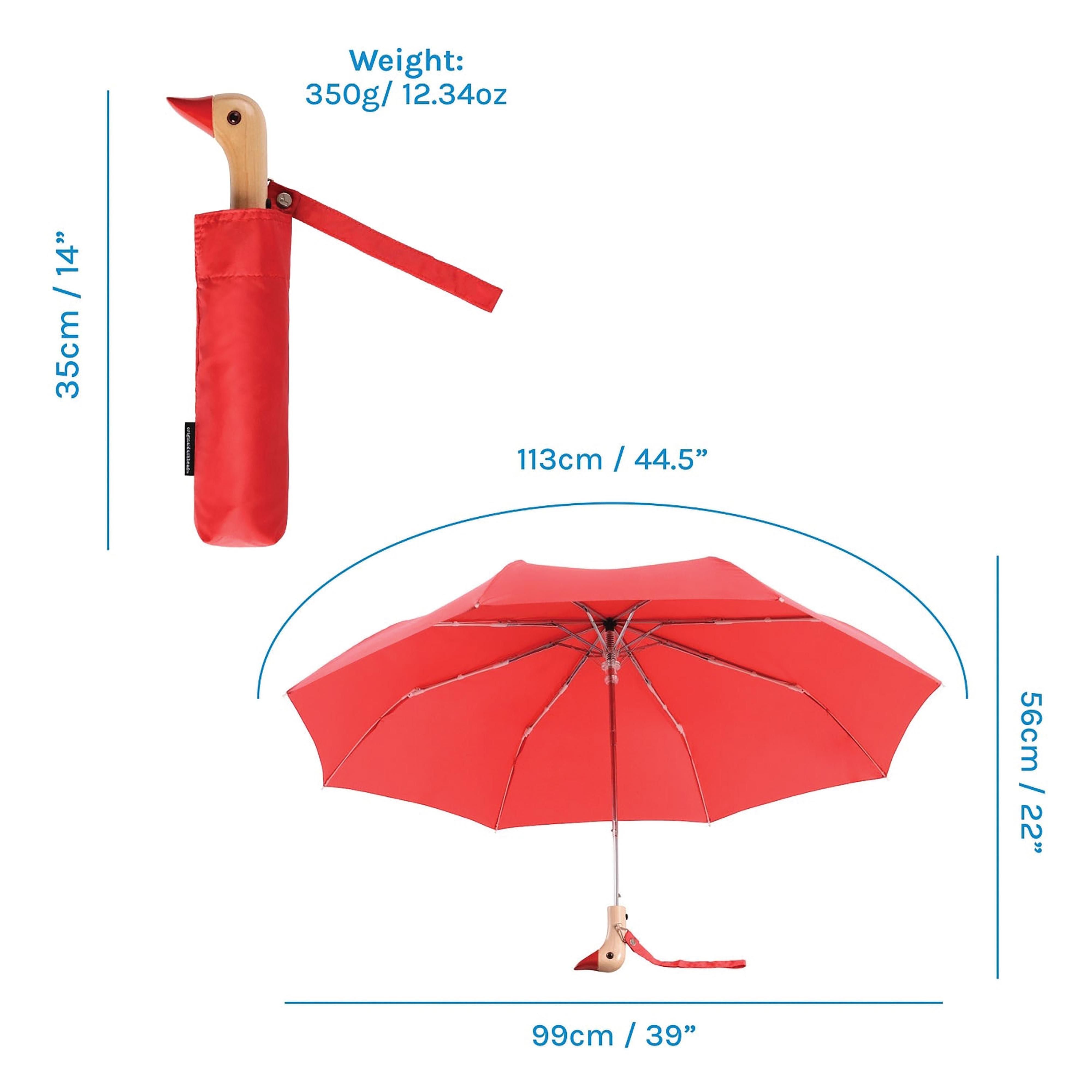 Duckhead Compact Umbrella - Red