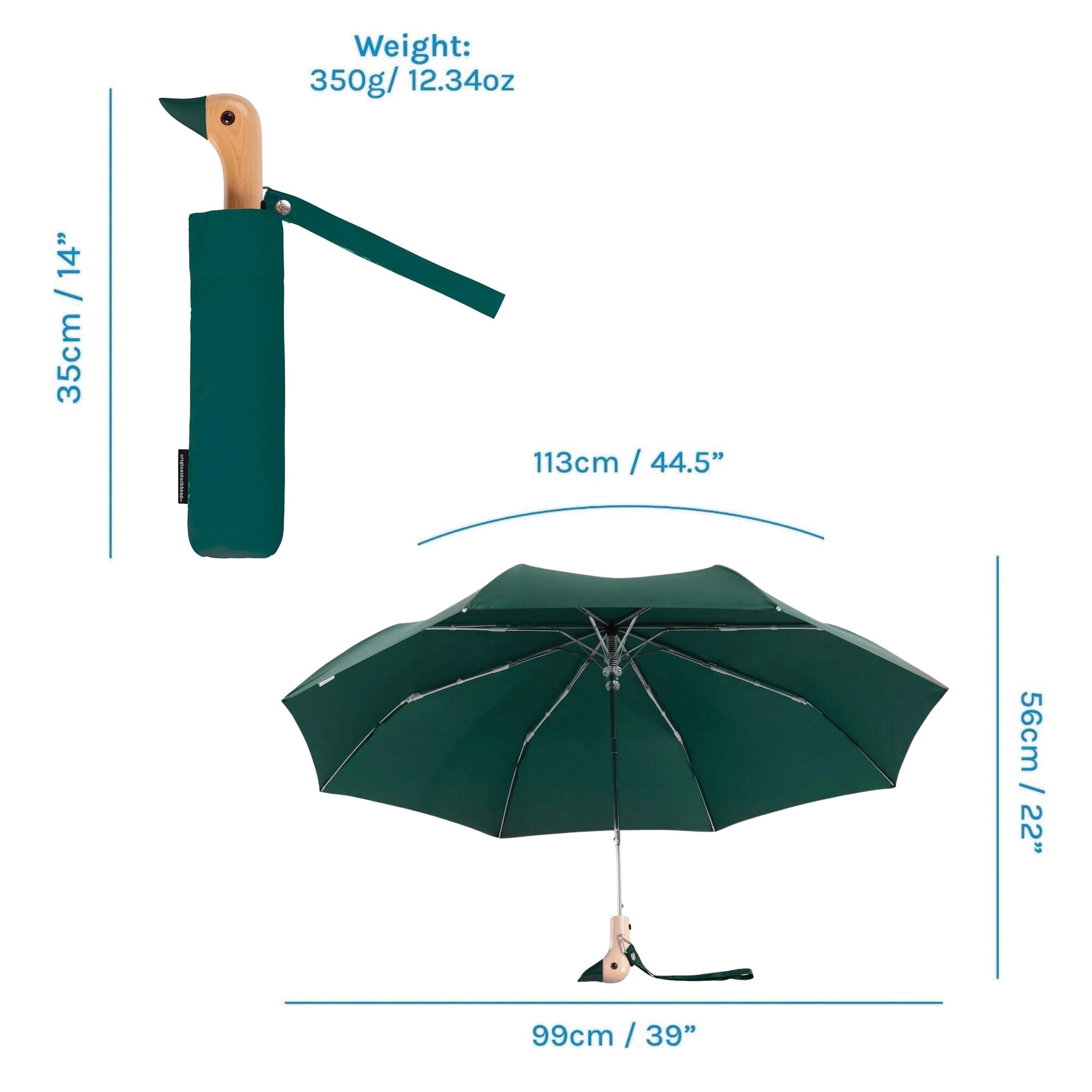 Duckhead Compact Umbrella - Forest Green