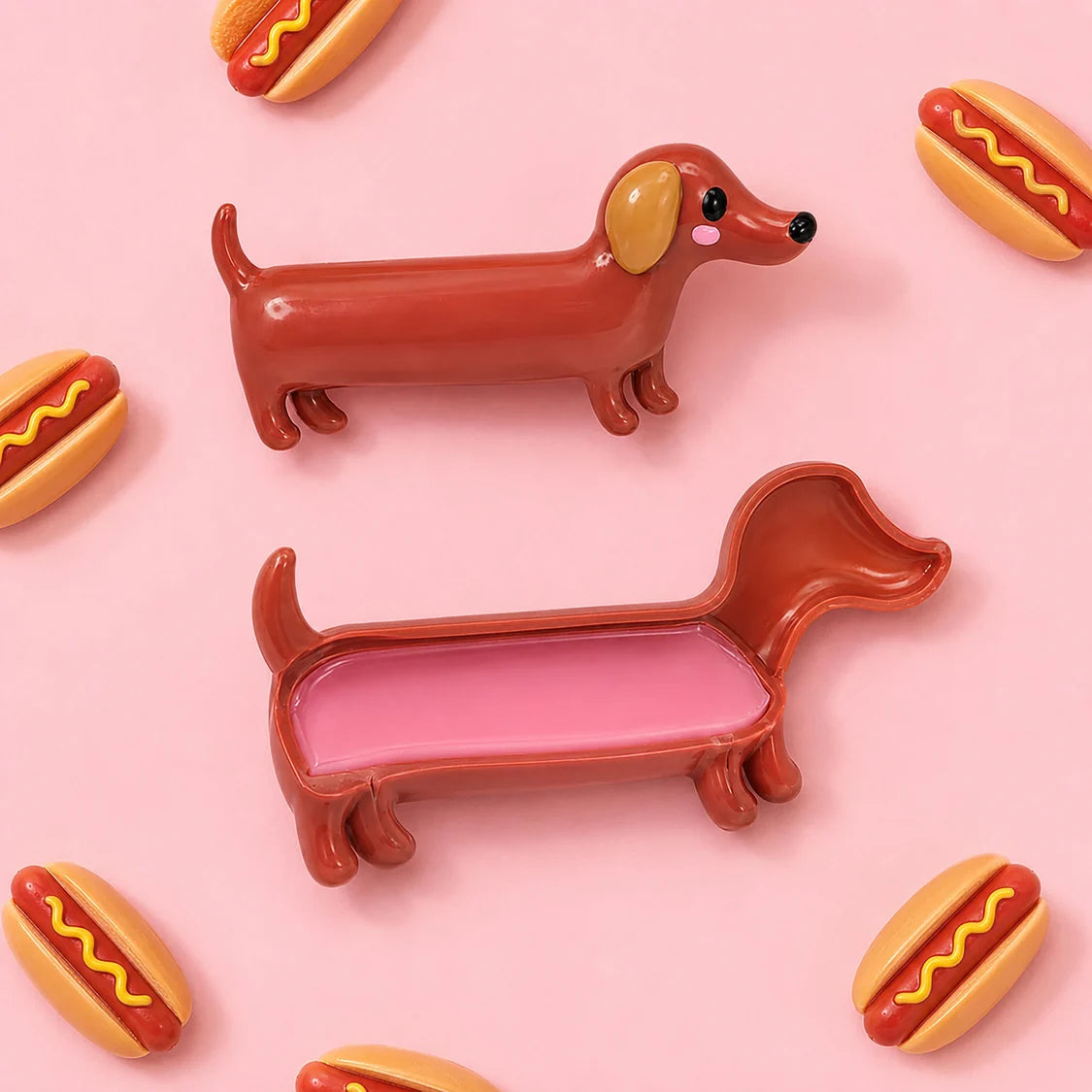 Novelty Lip Balm - Puppy Pout with Raspberry Scent
