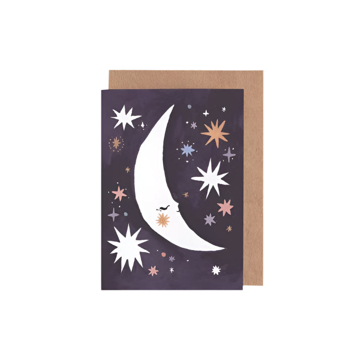 Sleeping Moon Mini Card