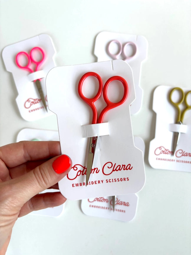 Embroidery Scissors - Poppy Red