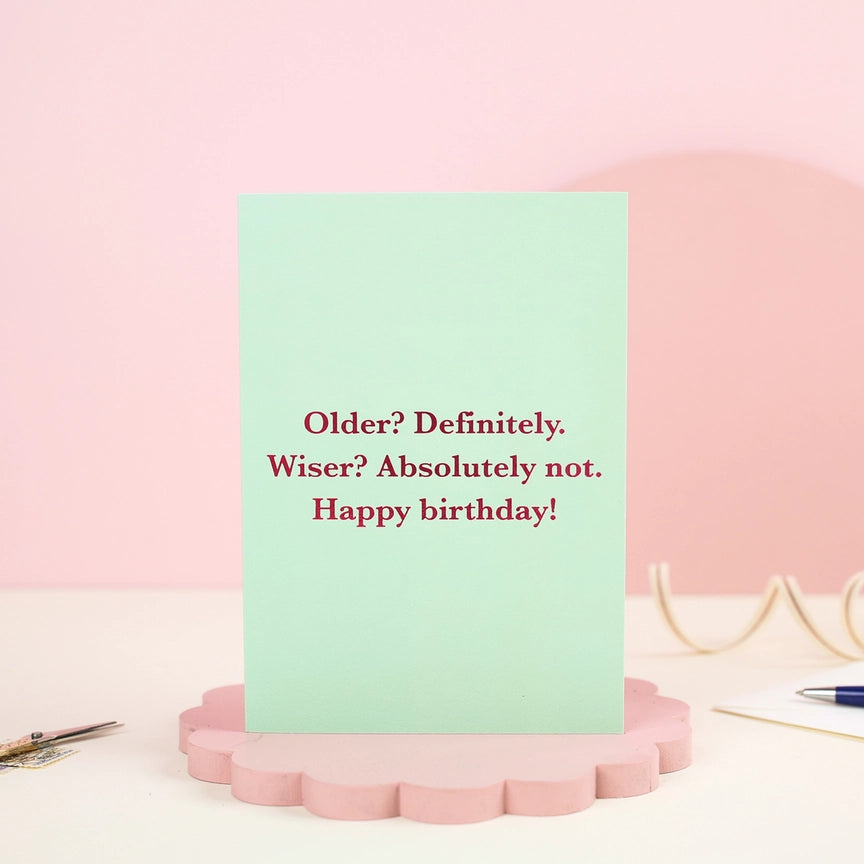 Older Wiser Card
