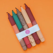 Taper Candles Set of 5 - Autumn Cozy Mix