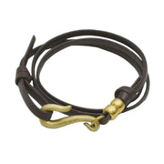 Leather Bracelet - Fish Hook