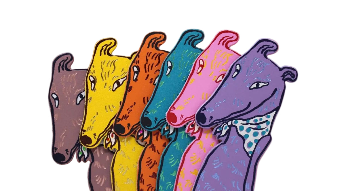 Dog Tails Bookmark - Dusty Pink