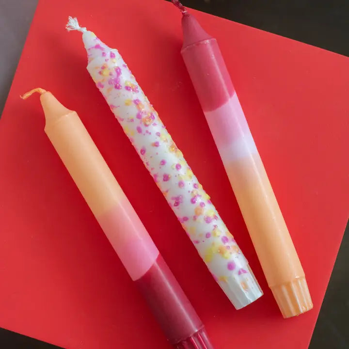 Taper Candles Set of 3 - Summer Sunset Party